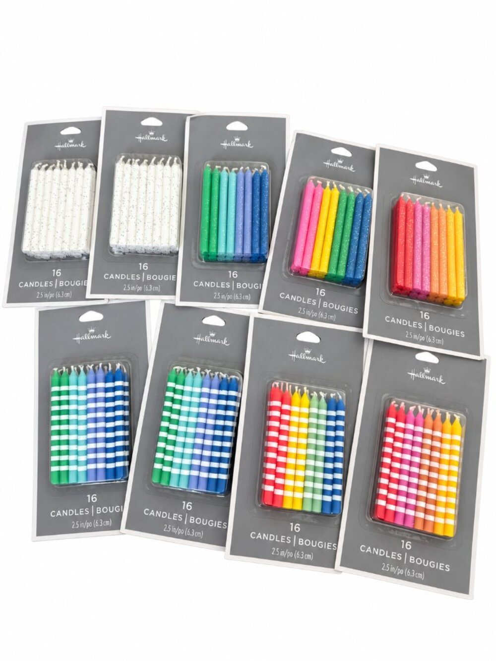 Hallmark Short Birthday Candles 144 Count 9 Packs 2.5 Inch Unused